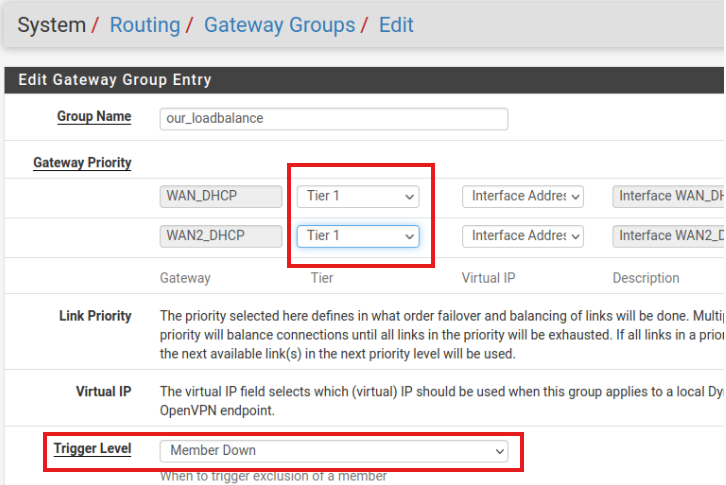 Configurando Failover e Load Balance no PFSense